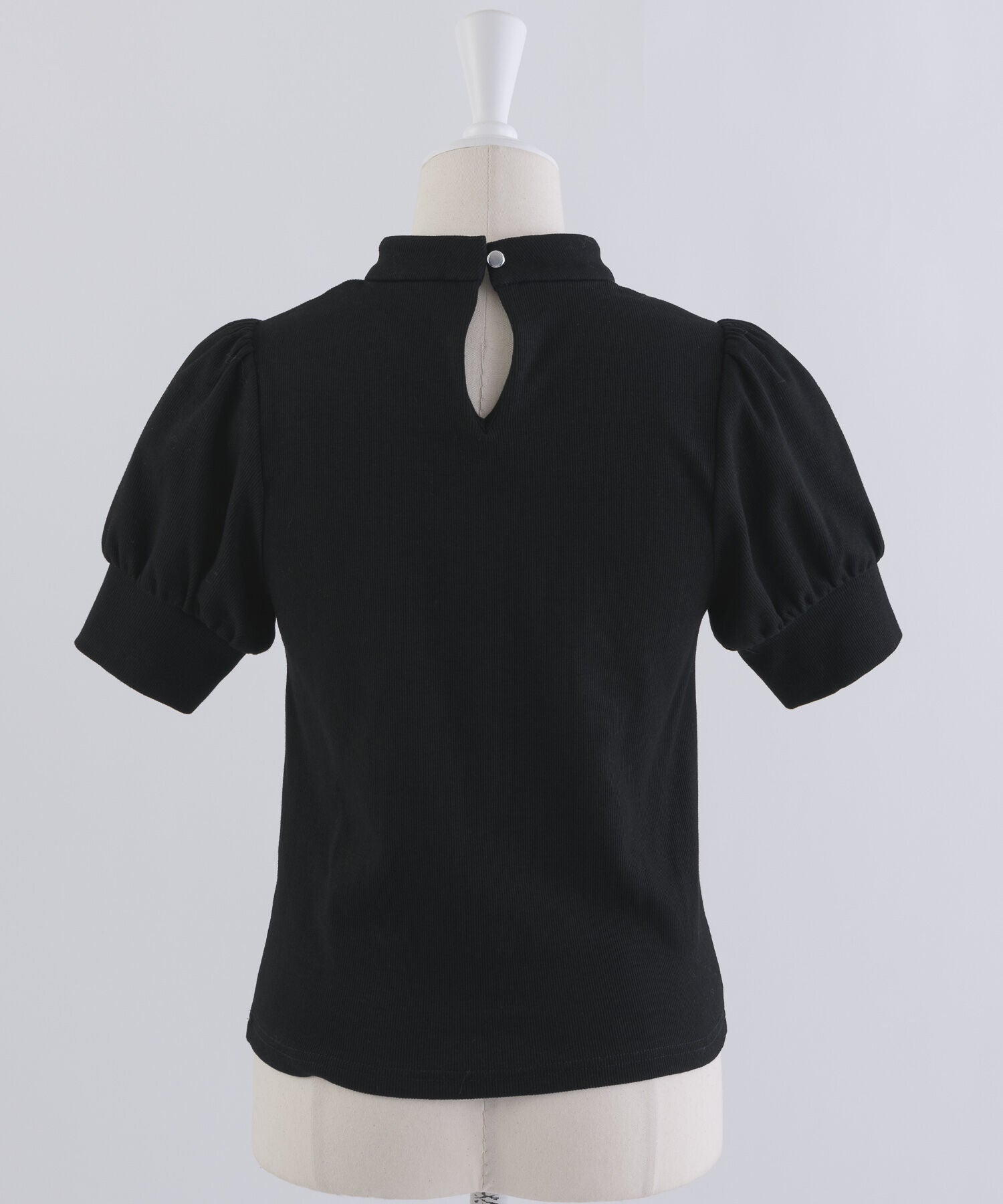 レースカットアウトハイネックカットソー