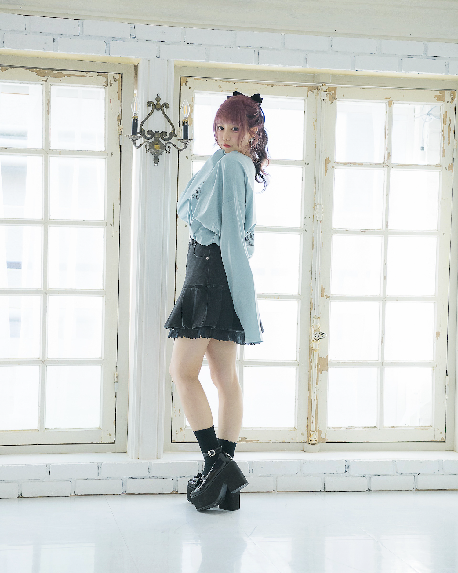 piumハイヒールオーバーサイズロングTシャツ