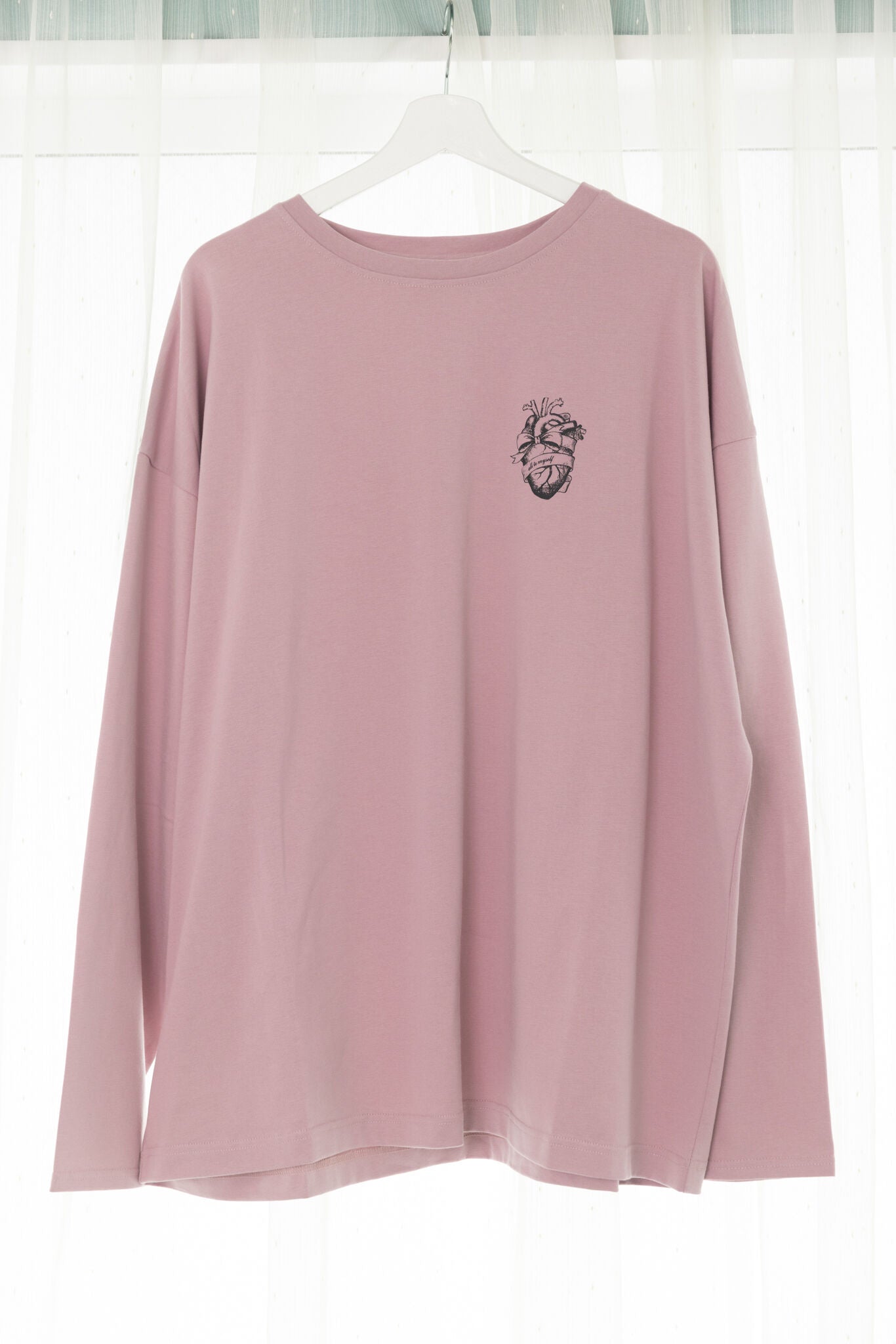 そくばくハートオーバーサイズロングTシャツ