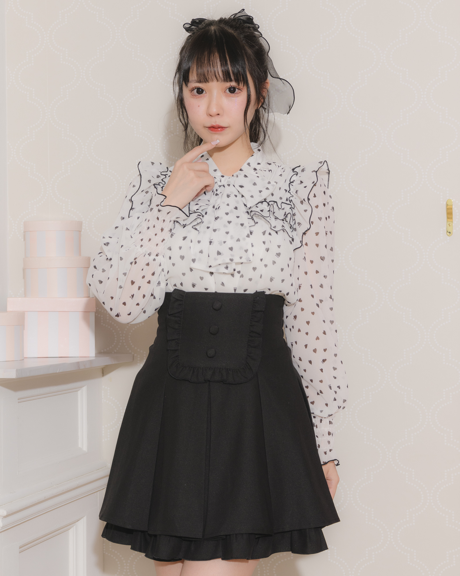 pium フリルスカート リボンサス付きドールフリルスカート – pium