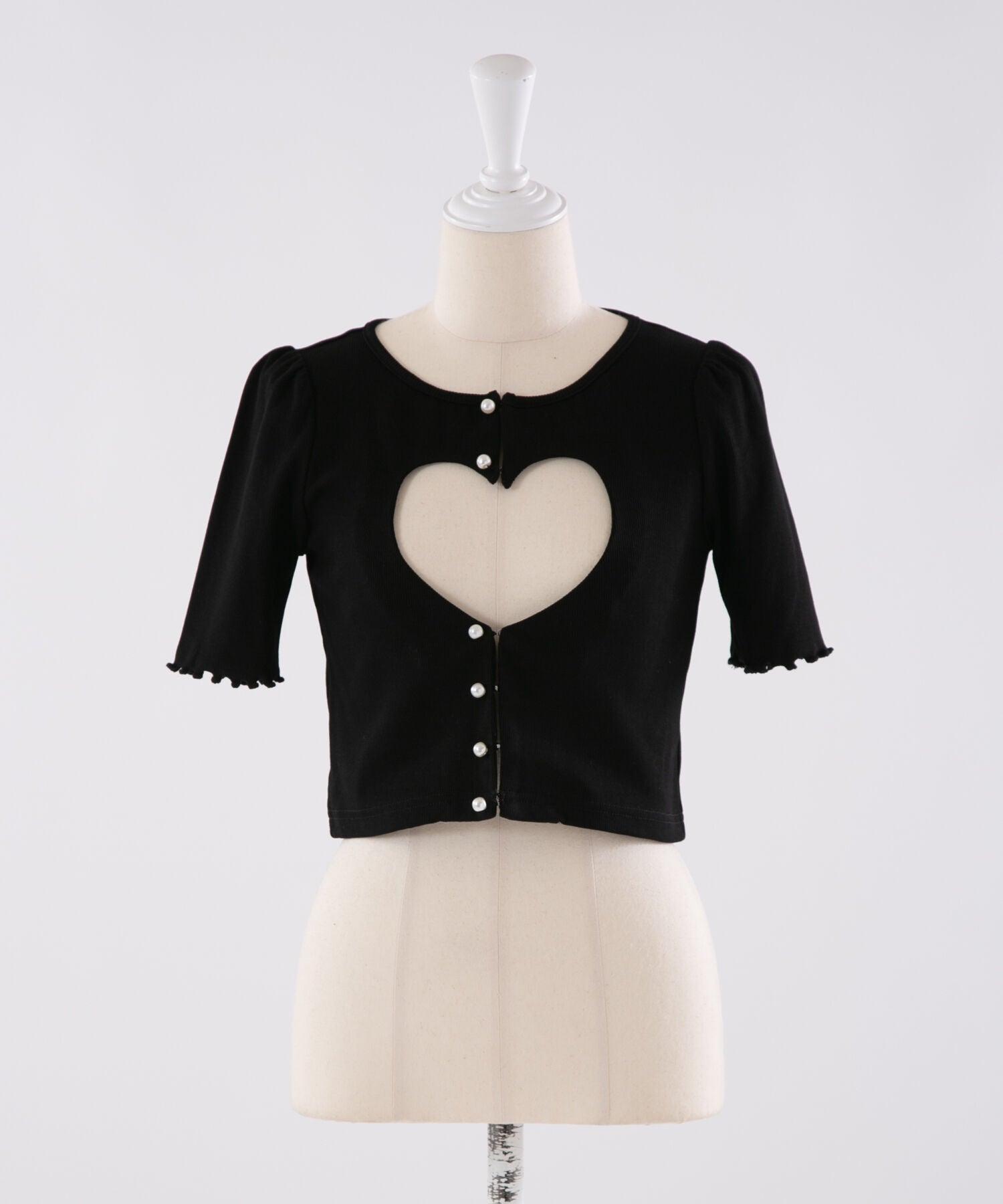 ハートオープンカーデ×キャミセット