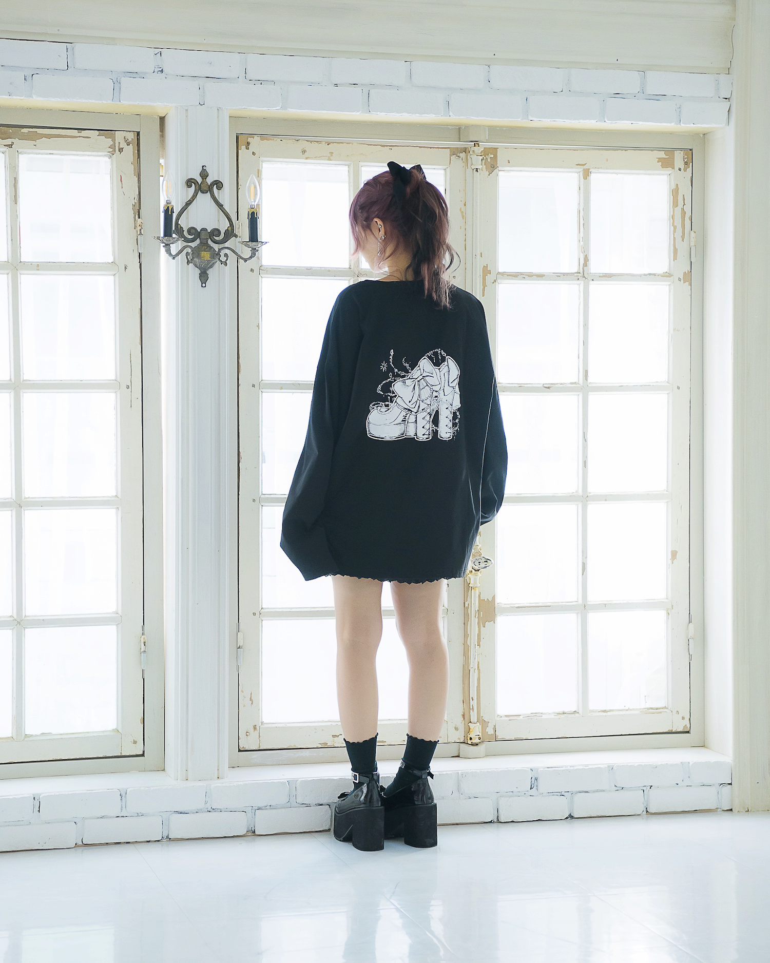 piumハイヒールオーバーサイズロングTシャツ