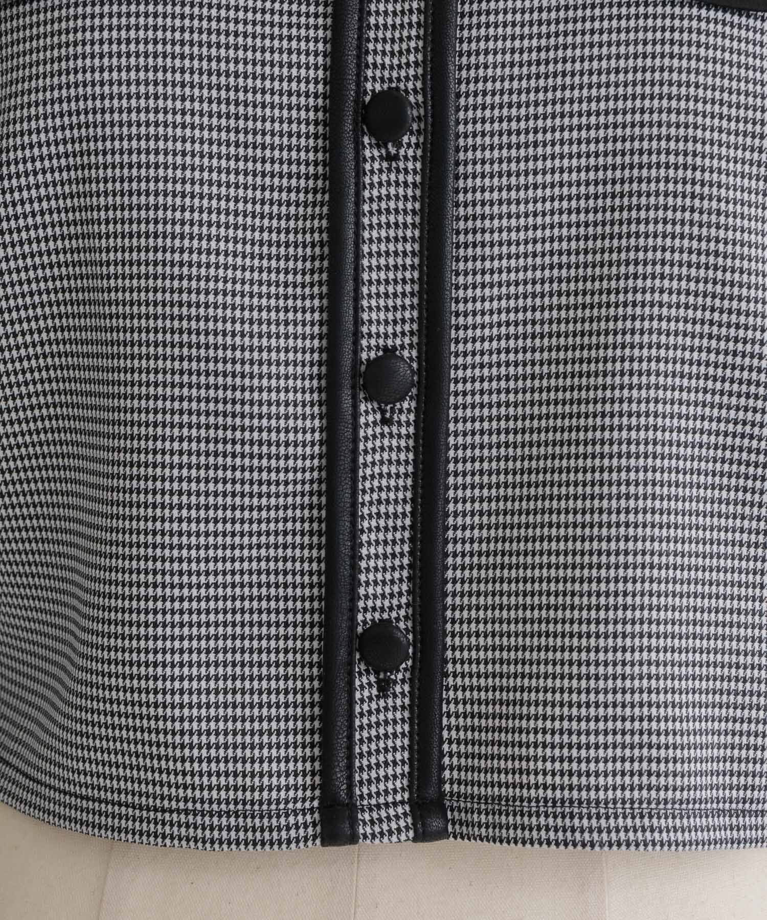 リボンタイバイカラートップス