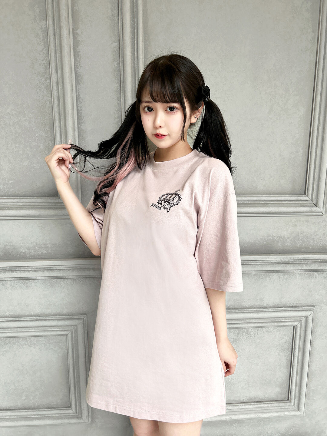 モデル身長:157cm/着用カラー:ピンク