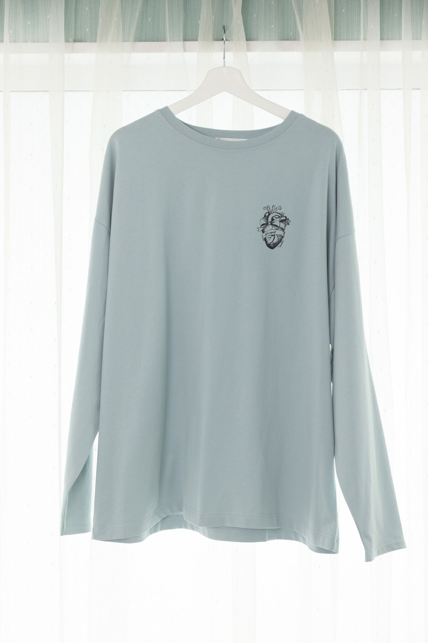 そくばくハートオーバーサイズロングTシャツ