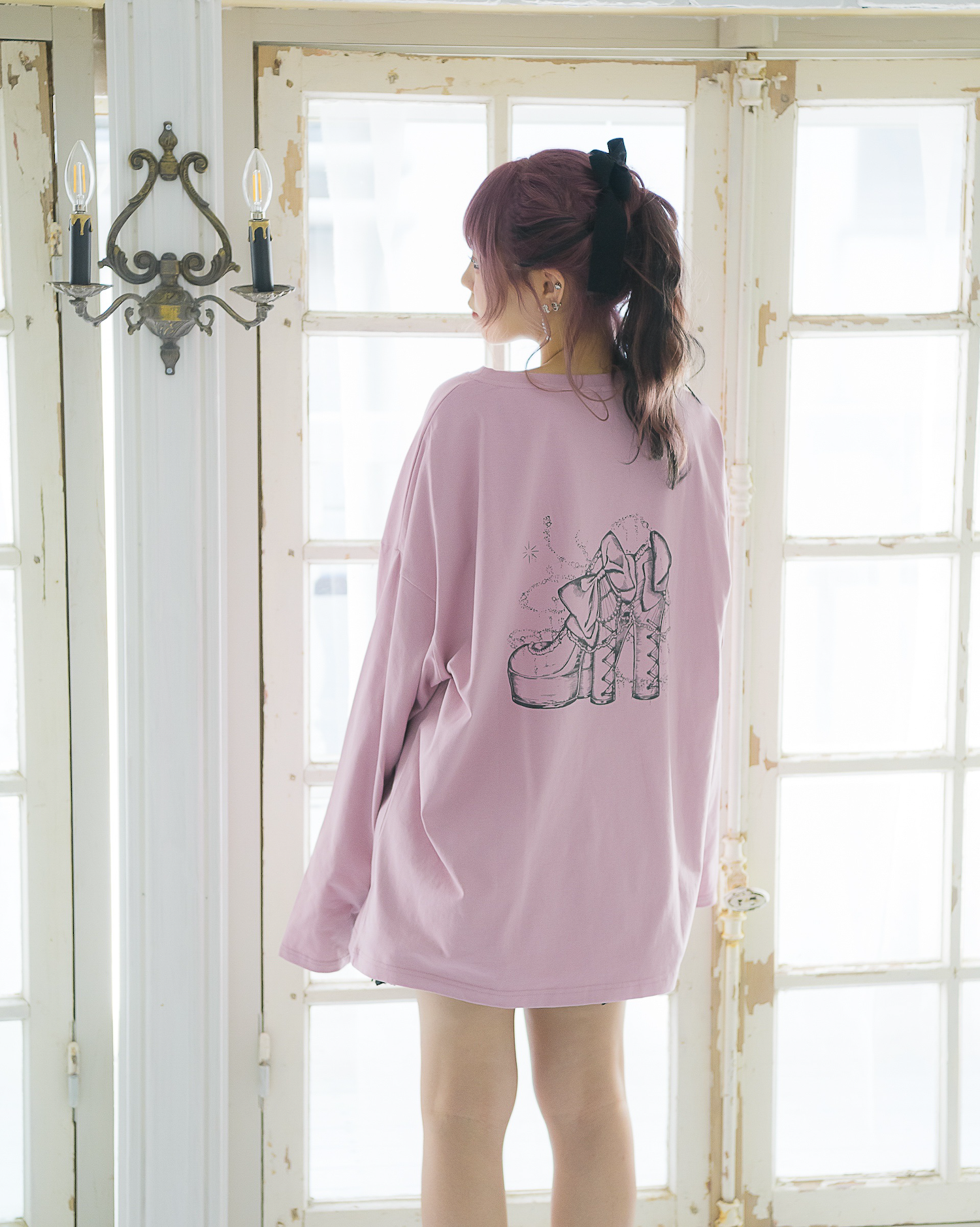 piumハイヒールオーバーサイズロングTシャツ