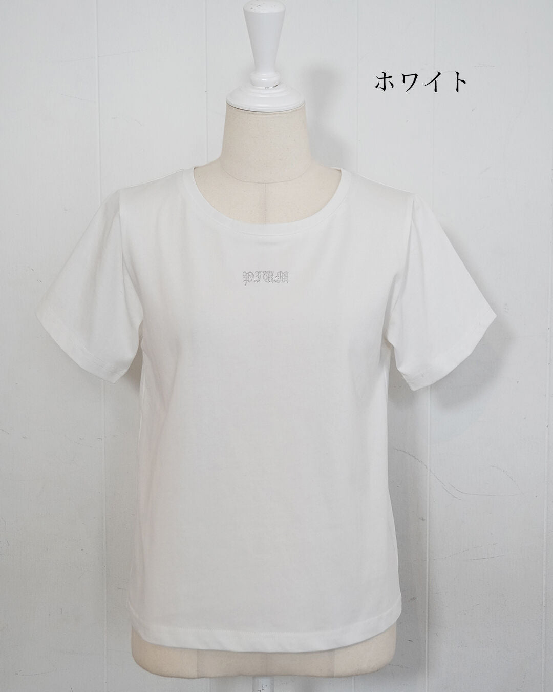 ラインストーンロゴTシャツ