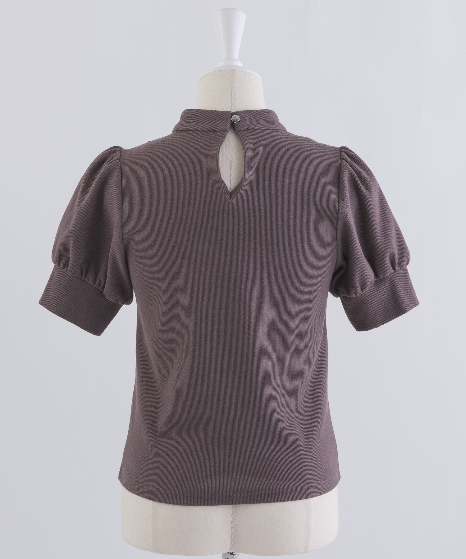 レースカットアウトハイネックカットソー