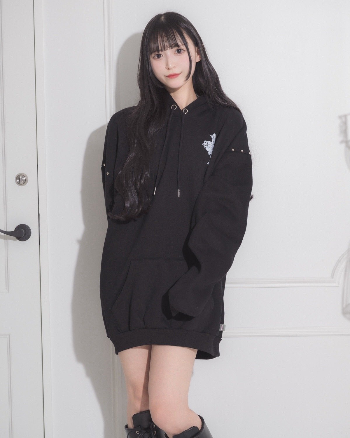 モデル身長:163cm/着用カラー:ブラック