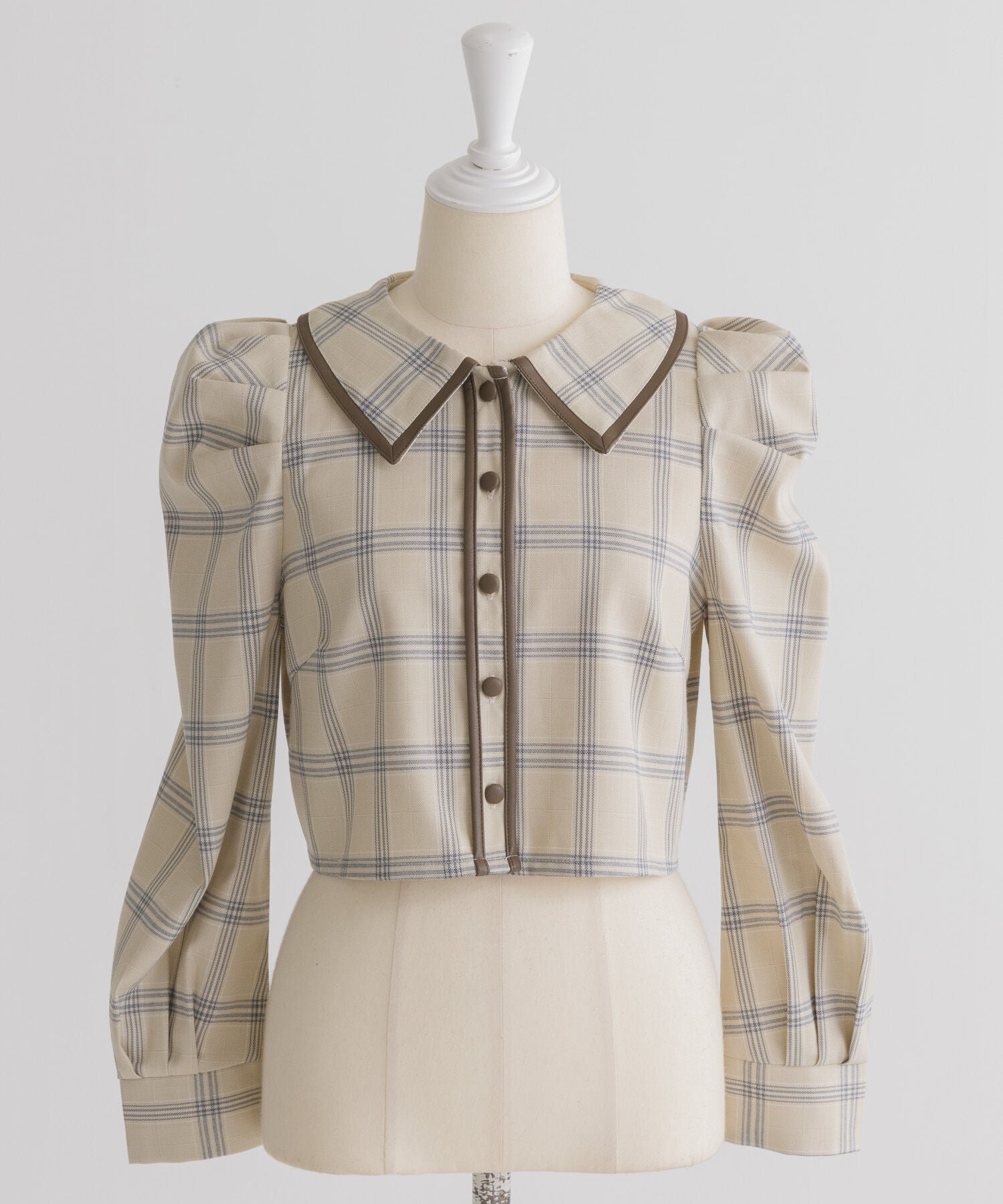 リボンタイバイカラートップス