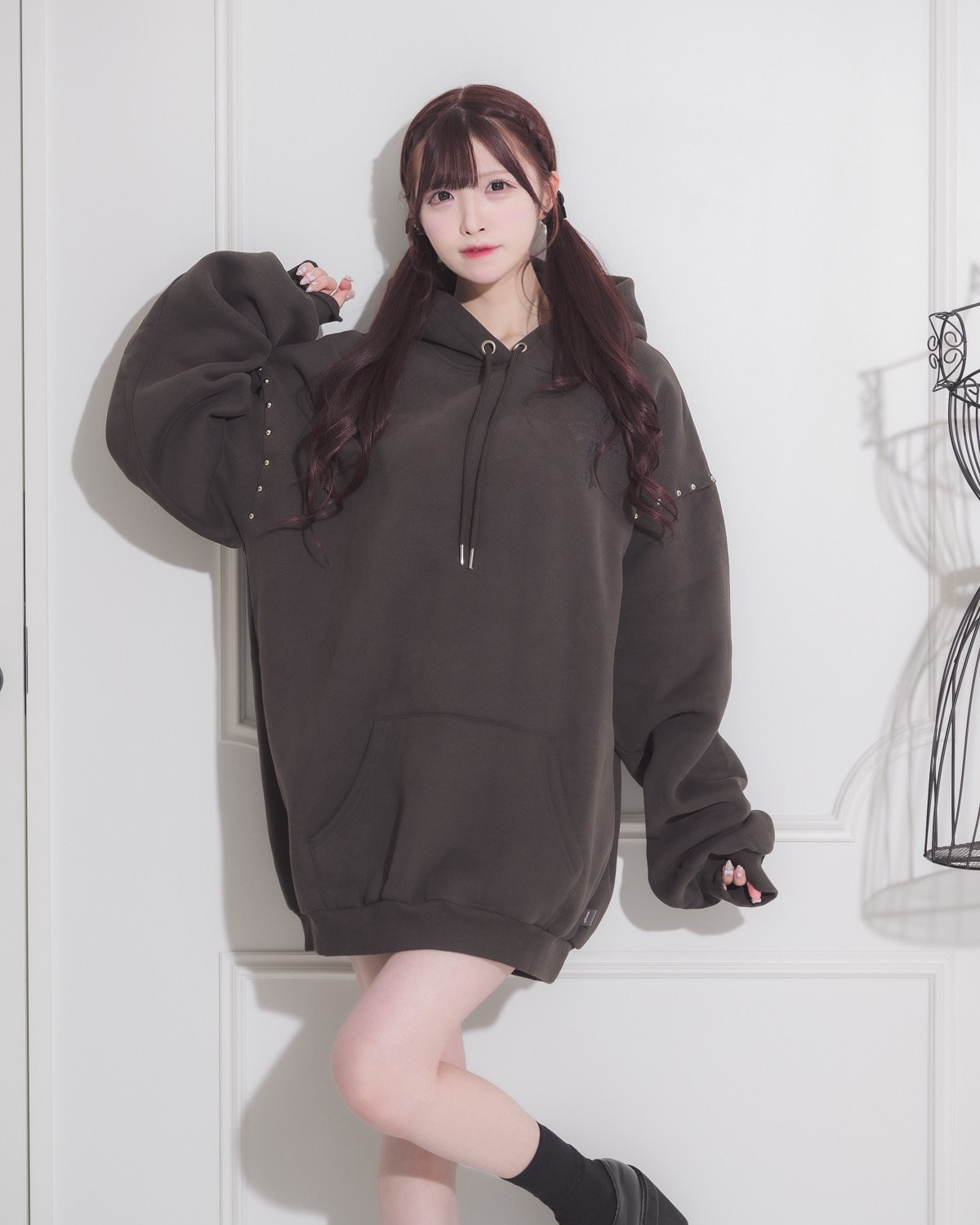 モデル身長:161cm/着用カラー:チャコール