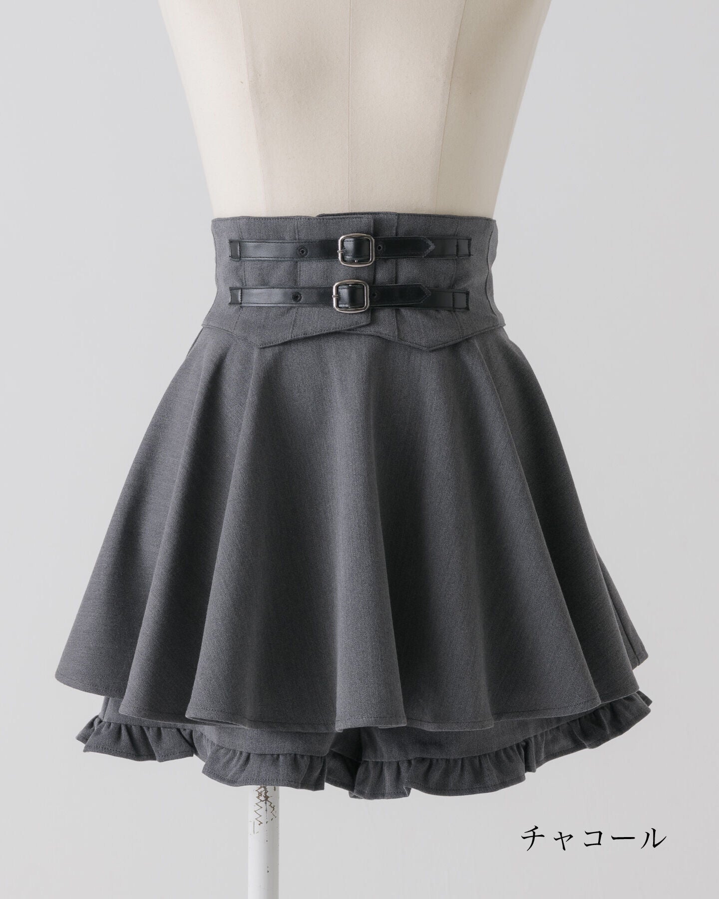 コルセット付きボリュームフレアスカパン