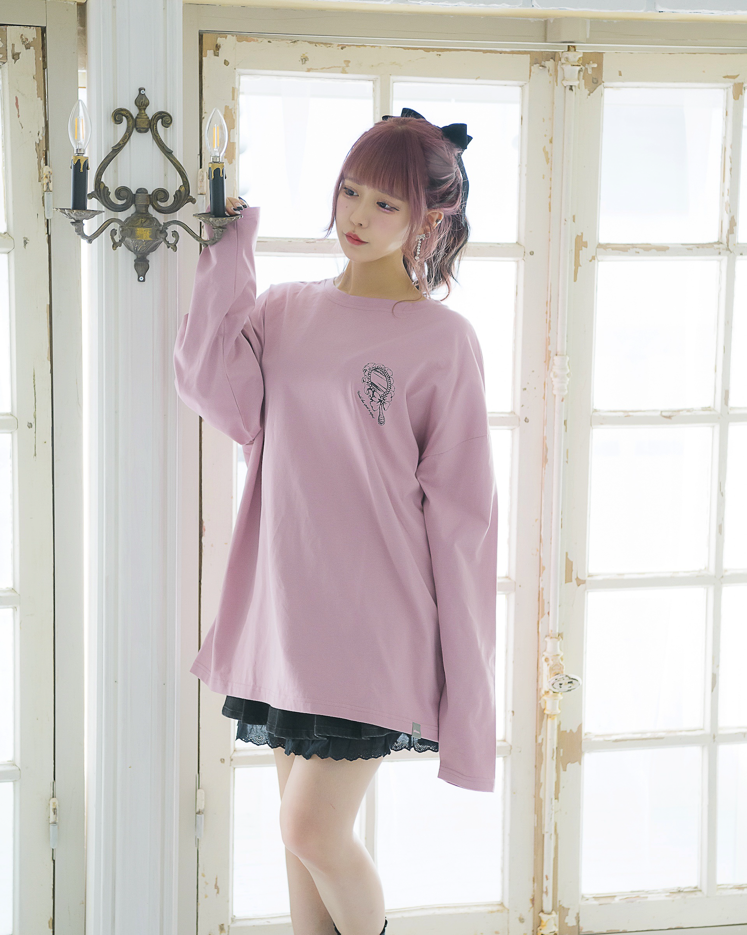 piumハイヒールオーバーサイズロングTシャツ