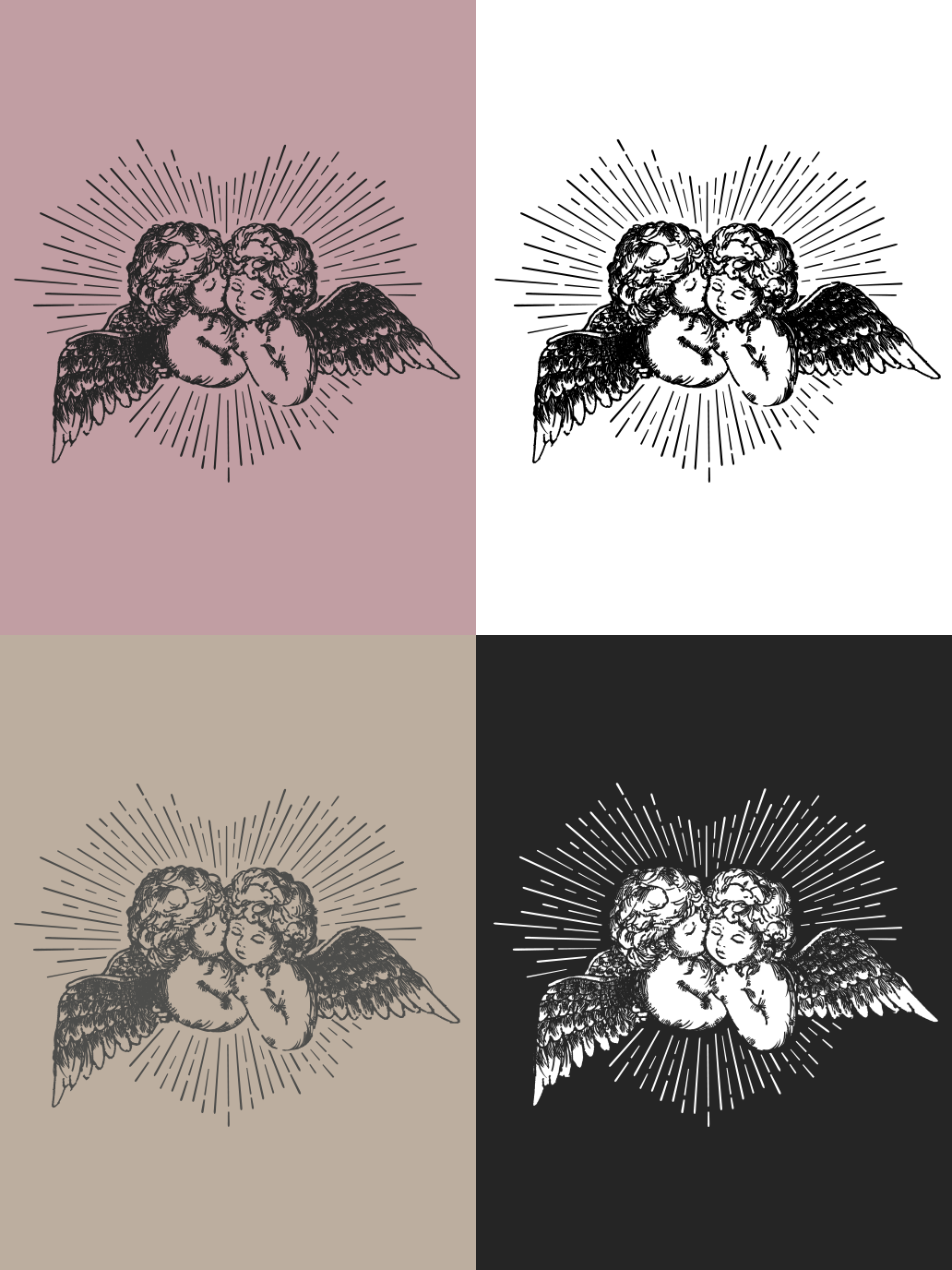 いたずら天使のオーバーサイズTシャツ(半袖)