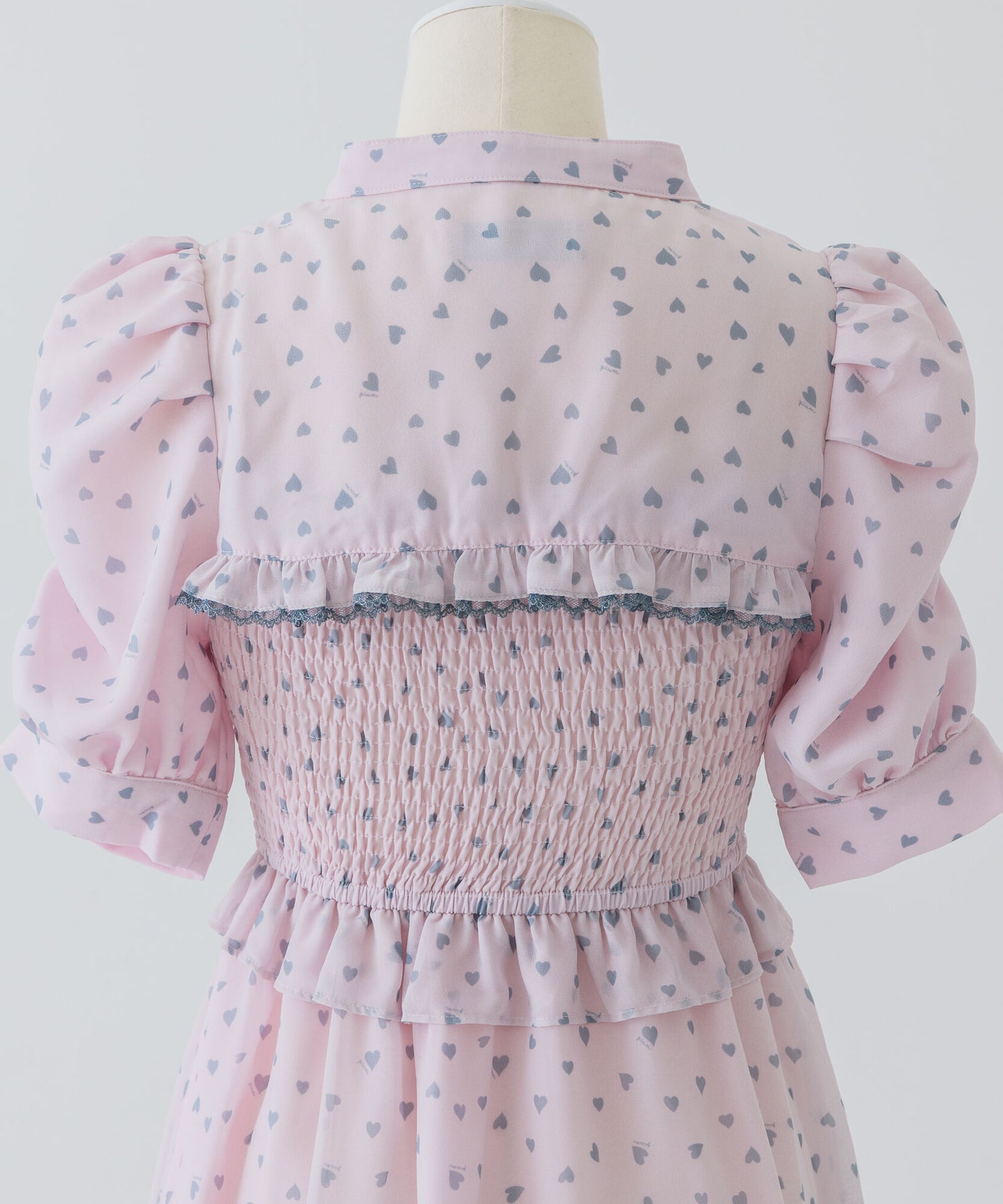 piumハートシャーリングケープワンピース