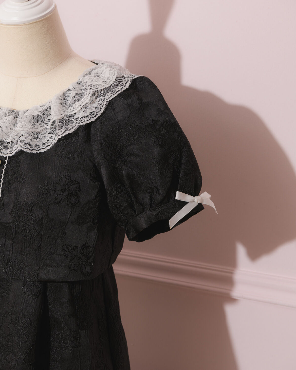 レースカラージャガードミニワンピ