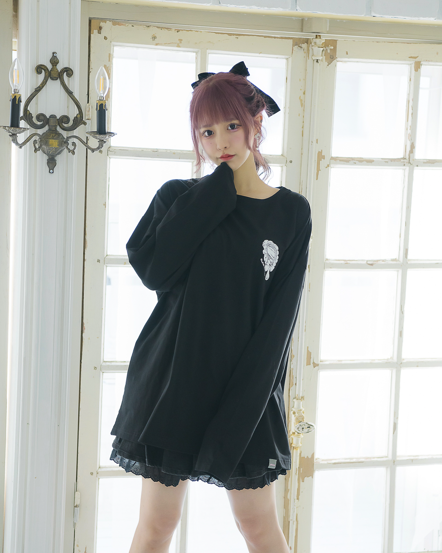 piumハイヒールオーバーサイズロングTシャツ