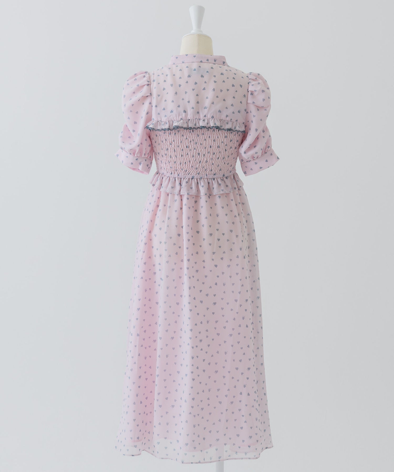 piumハートシャーリングケープワンピース