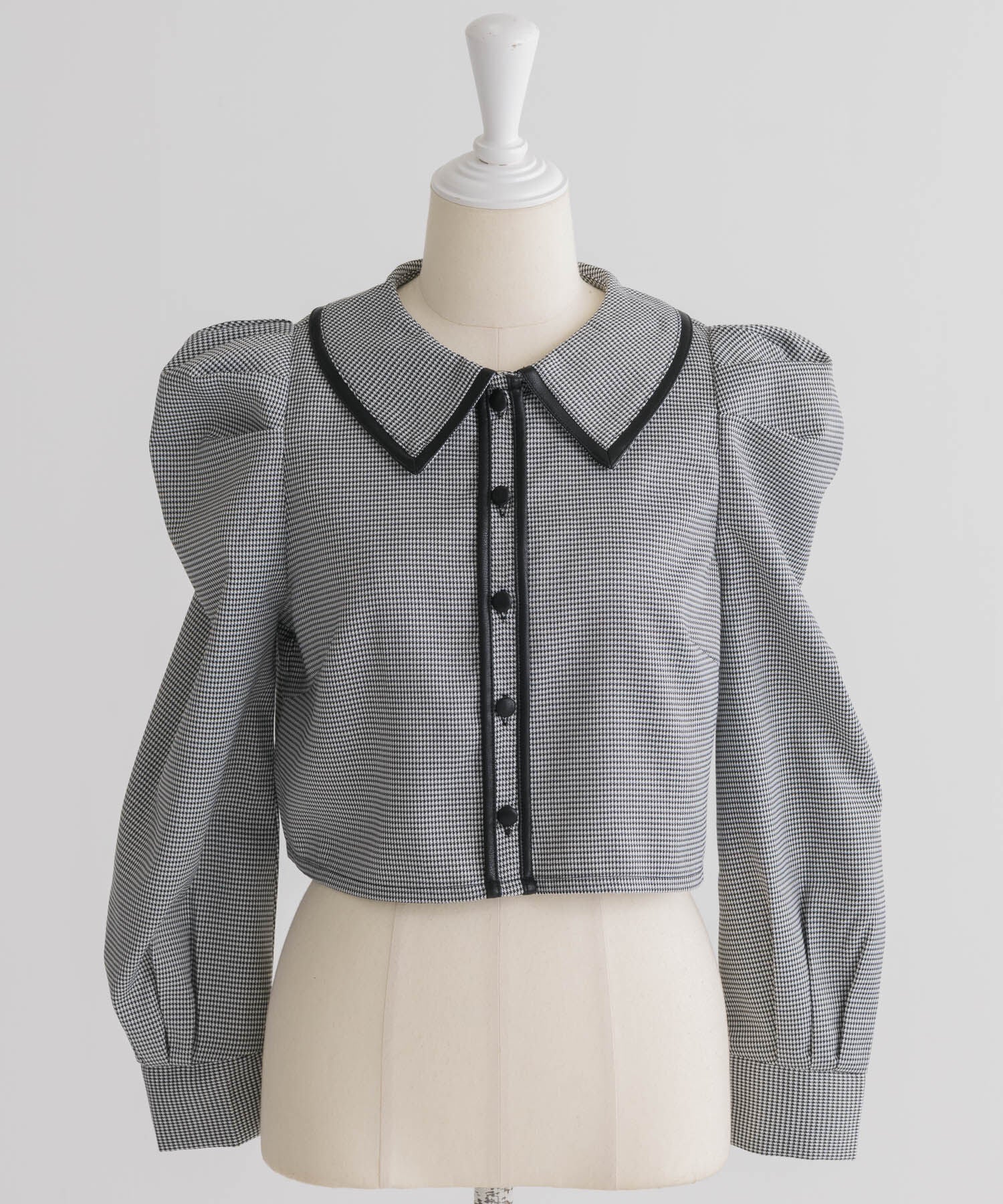 リボンタイバイカラートップス