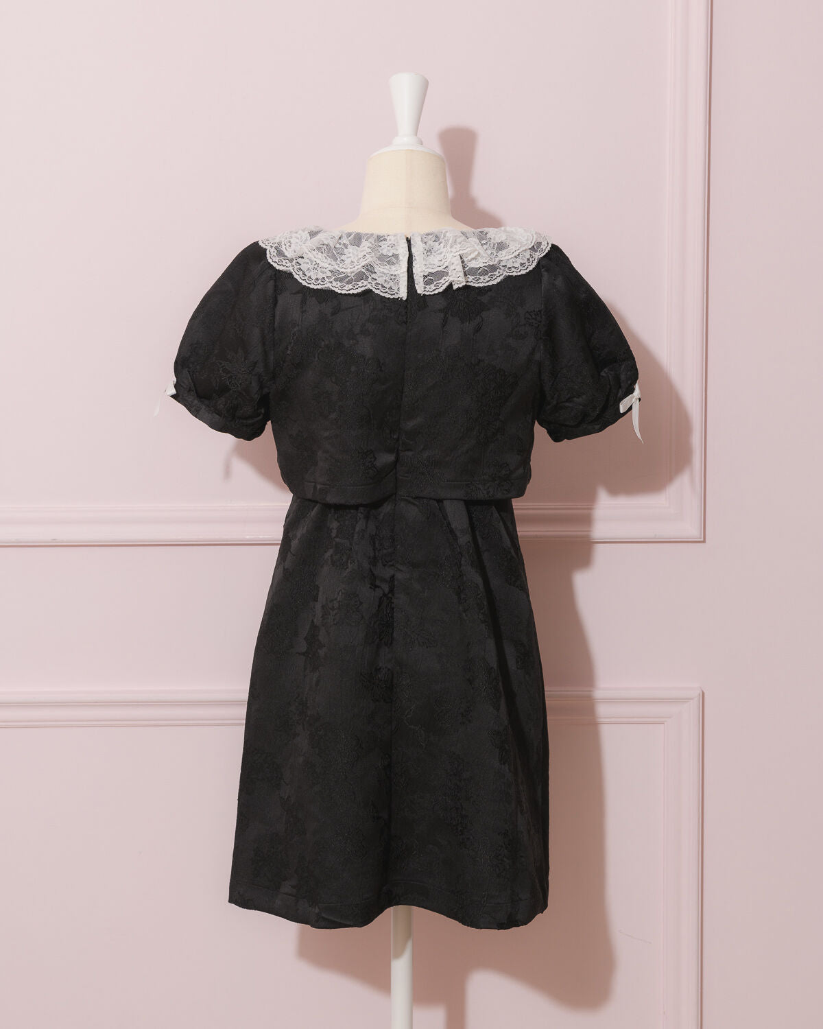 レースカラージャガードミニワンピ