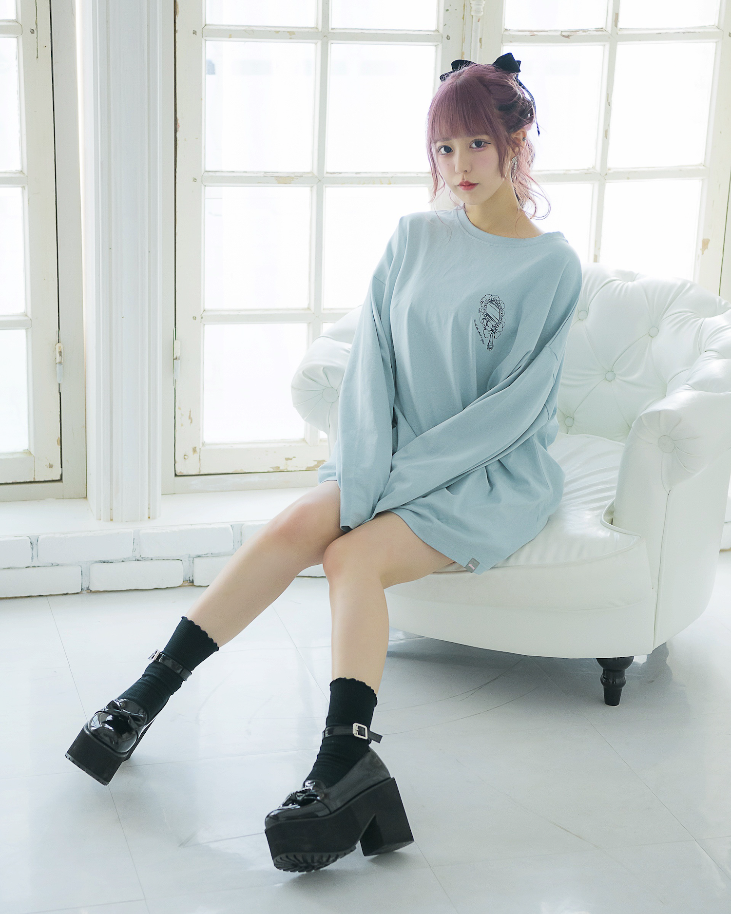 piumハイヒールオーバーサイズロングTシャツ